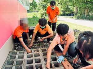 บ้านการุณยเวศม์งานส่งเสริมพัฒนาการ จัดกิจกรรมเกษตรบำบัด “ตกแต่งสวนหิน“